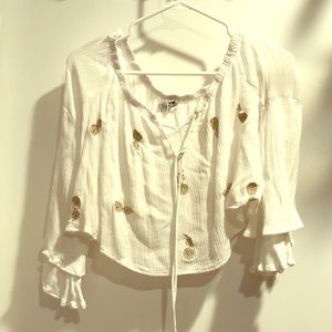 ShowPo Off The Shoulder Pineapple Top